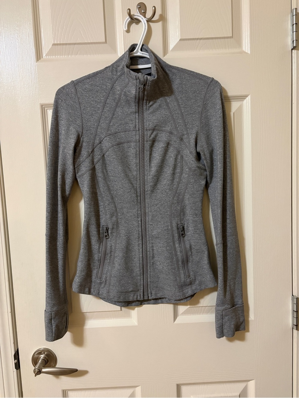 lululemon athletica Gray Full-Zip Sculpting Jacket